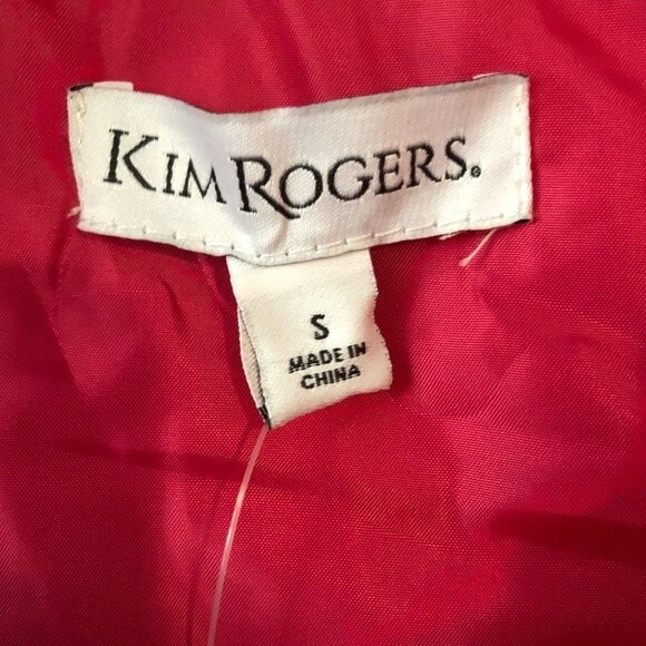 NWT Kim Rogers Women’s Vest Puffy Quilted Jacket Pink Size S - Picture 6 of 14